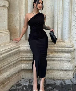 Vestido largo de fiesta elegante de verano para mujer