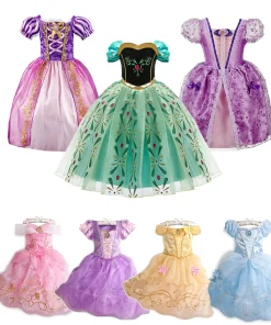 Vestidos Niña Disfraz Princesas Cenicienta