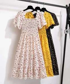 Vestidos midi de chifón para mujer