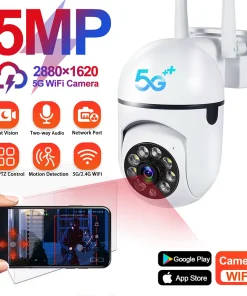 Vigilancia de vídeo con cámara 5G WiFi