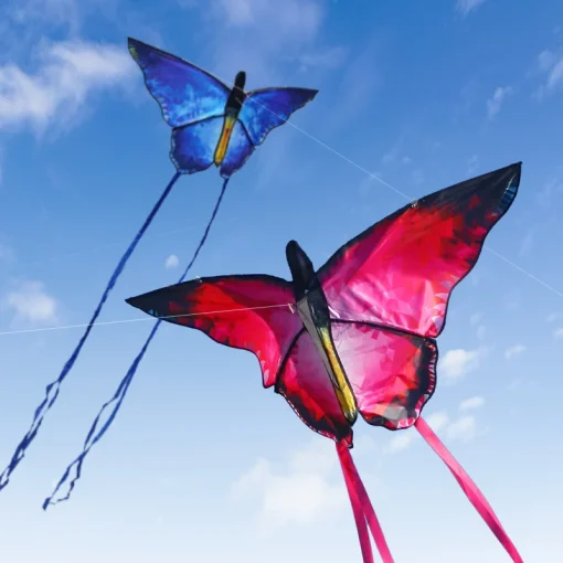 YongJian Mariposas Hermosas cometas Mariposas Cristal Rojo