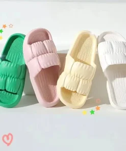 Zapatillas Suaves para Mujer Casa Baño Tacón Plano