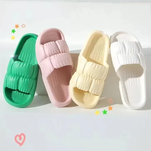 Zapatillas Suaves para Mujer Casa Baño Tacón Plano