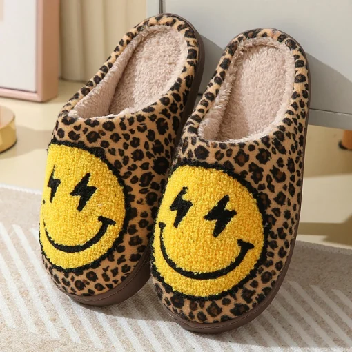 Zapatillas de invierno con estampado de leopardo