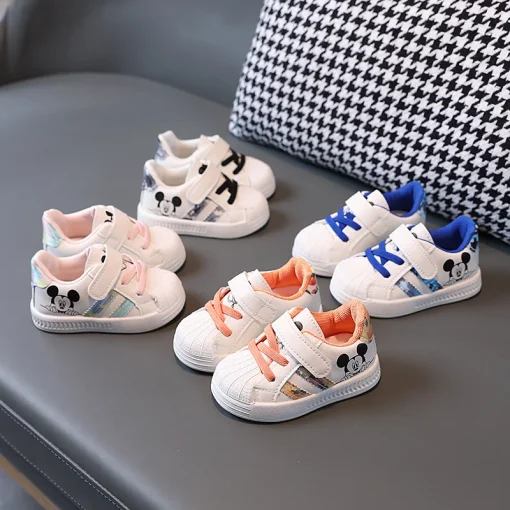 Zapatos Casuales Blancos de Disney Para Bebé Niño Niña