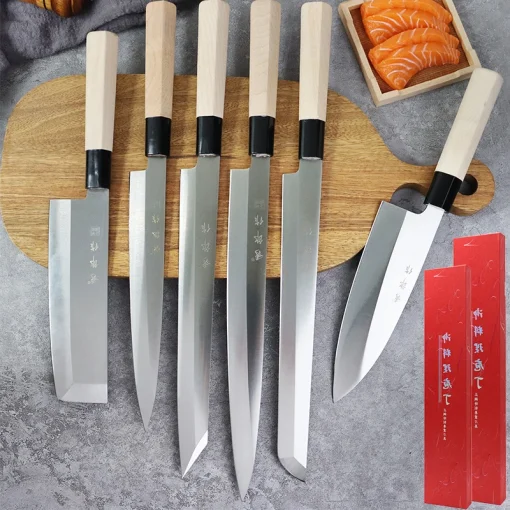 1-10pcs Cuchillo Santoku Sashimi Japonés