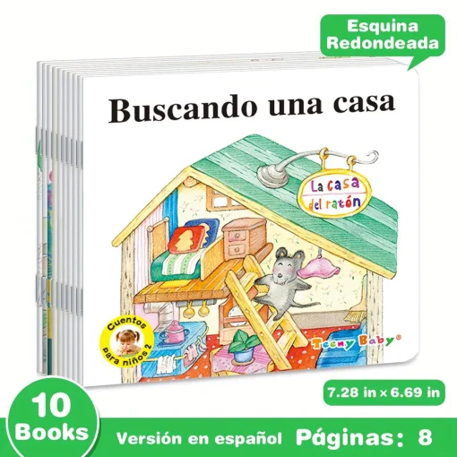 1 Juego de 10 libros de cuentos infantiles españoles