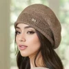 1 pc Gorro de lana elástico con bolsillo