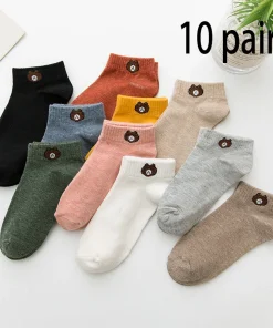 10 Pares Calcetines de Tubo Bajo