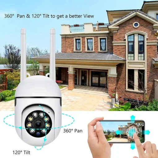 1080P HD Cámara PTZ IP WIFI 2.4G CCTV