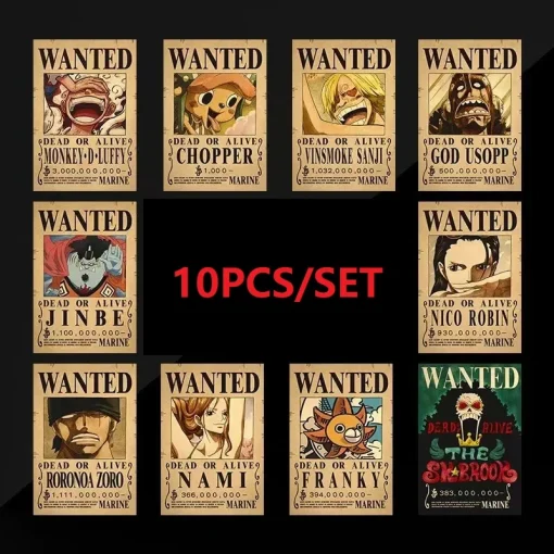 10PCS Sombrero de paja Luffy Piratas One Piece