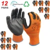 12 pares de guantes de trabajo NMSafety