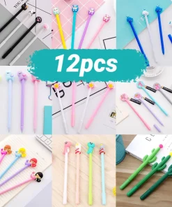 12pcs Donuts Candy Gel Pen Kawaii