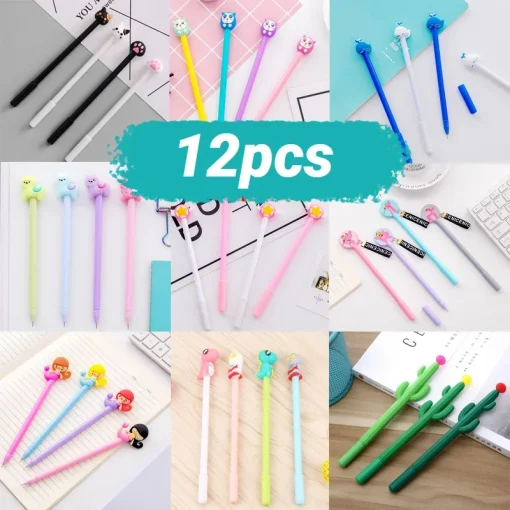 12pcs Donuts Candy Gel Pen Kawaii