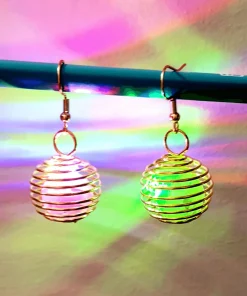 1Par Pendientes LED con luz creativa