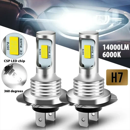 2 Bombillas LED H7 H1 H8 H9 H11 9005 9006