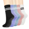 4 pares Calcetines yoga mujer antideslizantes