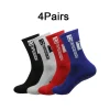 4 pares de calcetines antideslizantes para fútbol, deporte, grip