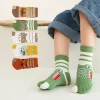 5 pares de calcetines estilo tabi para niños con dedo separado de algodón puro