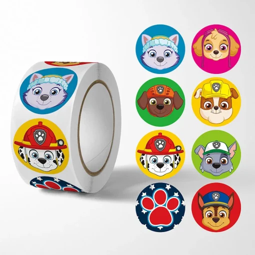 500 pegatinas Paw Patrol infantiles