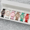 6PCSSet Relojes de cuarzo de Mujer