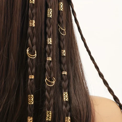 80 aros para el cabello huecos DIY