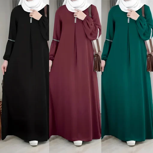 Abaya Medio Oriente Moda Vestido Abaya Manga Larga