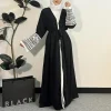 Abaya abierta estilo cárdigan musulmana