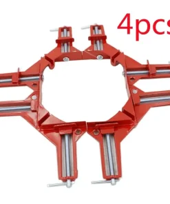 Abrazaderas de ángulo 90° (4 ud.)