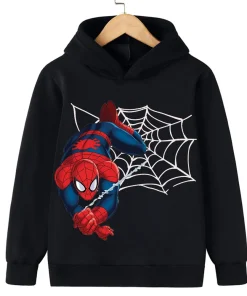 Abrigo infantil delgado de Spiderman rojo y azul