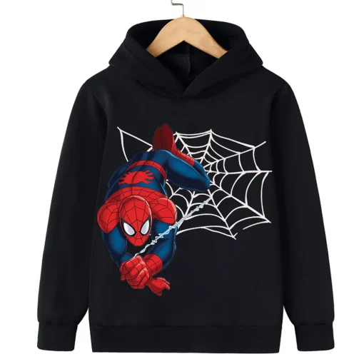 Abrigo infantil delgado de Spiderman rojo y azul