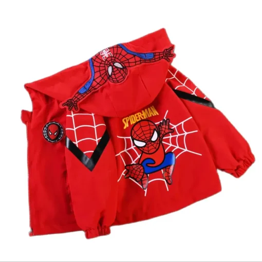 Abrigo infantil fino Spiderman primavera otoño