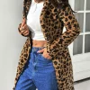 Abrigo leopardo para mujer 24328