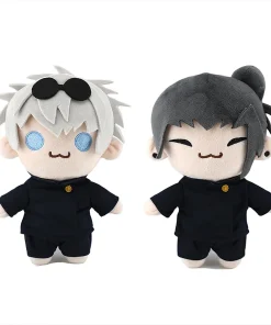 Accesorios de anime hechizos vuelven figuras de guerra muñecas de peluche Gojo