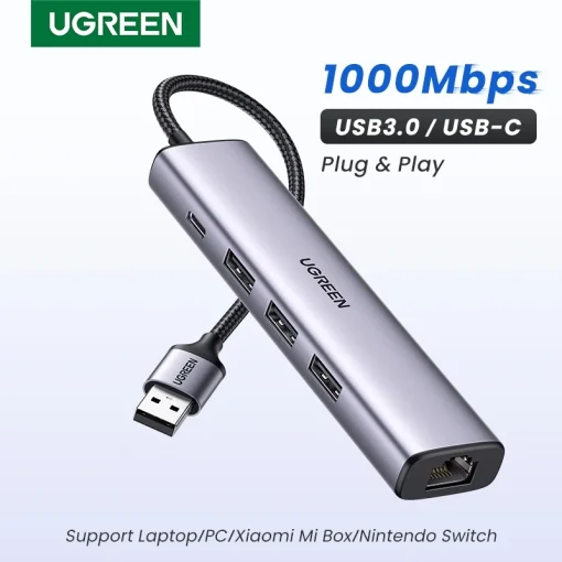 Adaptador Ethernet USB UGREEN