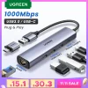 Adaptador Ethernet USB UGREEN 1000100Mbps