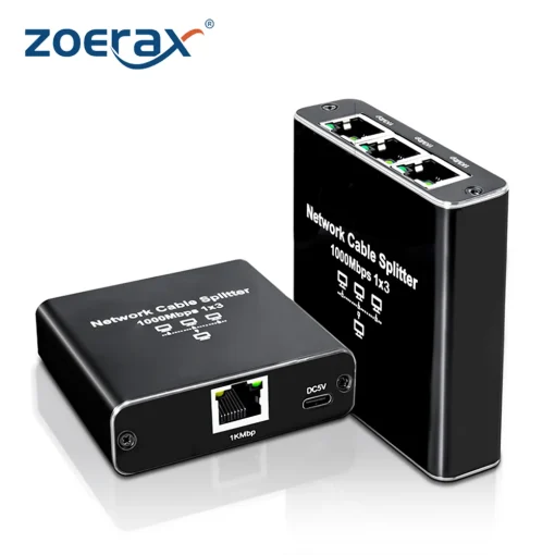 Adaptador Ethernet de 1 a 234 RJ45 ZoeRax