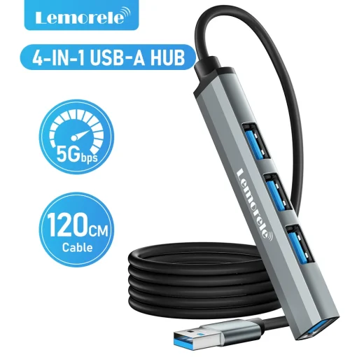 Adaptador HUB OTG USB 3.0 4 puertos USB A