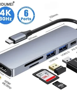 Adaptador Hub USB C Tipo C 3.0 a HDMI 4K