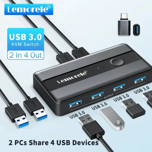 Adaptador KVM USB Switch