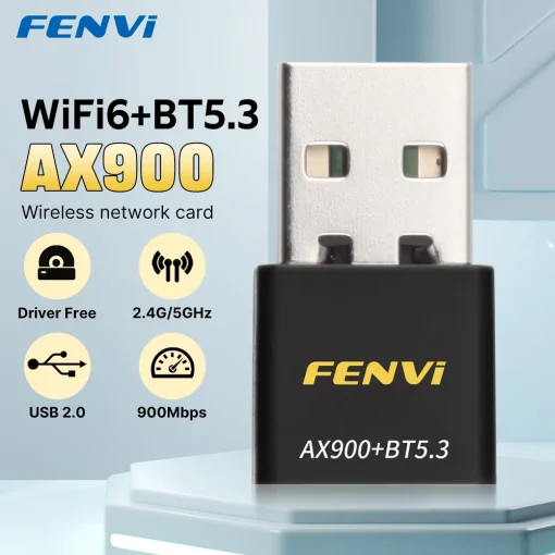 Adaptador USB Wi-Fi 6 Fenvi AX900