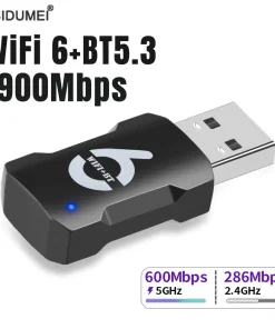 Adaptador USB inalámbrico WiFi 900Mbps