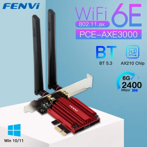 Adaptador Wi-Fi 6EAX210 PCI-E FENVI