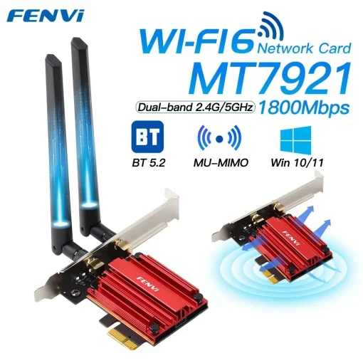 Adaptador WiFi 6 PCI Express FENVI