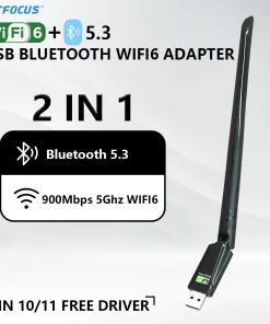 Adaptador WiFi 6E Bluetooth 5.3 para PC