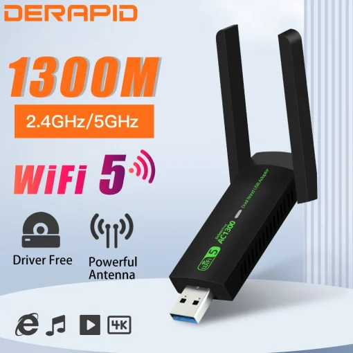 Adaptador WiFi USB 1300Mbps