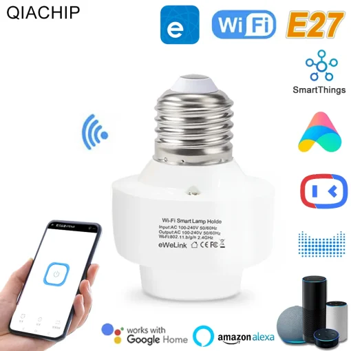 Adaptador bombilla inteligente Wifi Mini e27