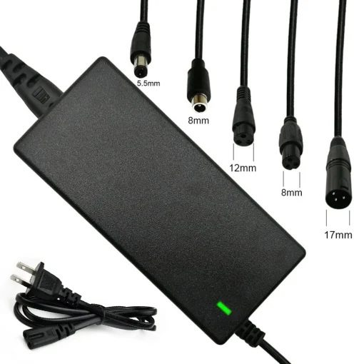 Adaptador de corriente nuevo, CA 100-240 V, negro, CC 42 V, 2 A