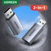 Adaptador de interfaz de audio USB a 3,5 mm UGREEN