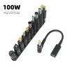 Adaptador de portátil 100 W tipo C universal